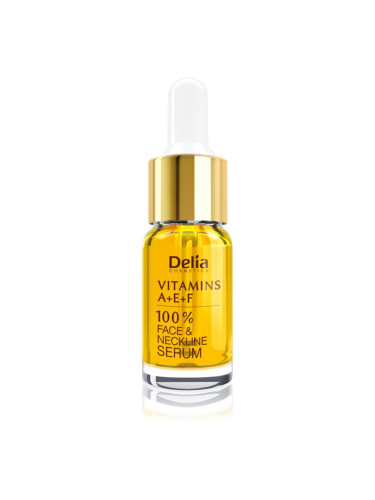 Delia Cosmetics Professional Face Care Vitamins A+E+F серум против бръчки  за лице и деколте 10 мл.