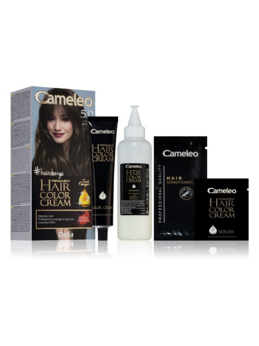Delia Cosmetics Cameleo Omega перманентната боя за коса цвят 5.0 Light Brown