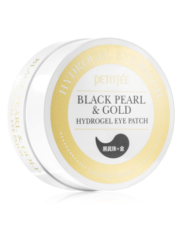 Petitfée Black Pearl & Gold хидрогелова маска за зоната около очите 60 бр.