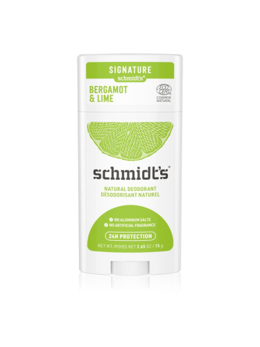 Schmidt's Bergamot + Lime дезодорант стик relaunch 75 гр.
