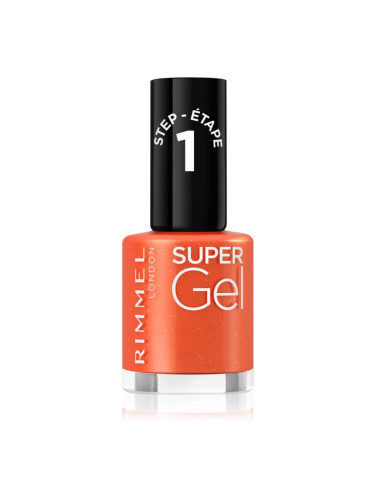 Rimmel Super Gel гел лак за нокти без използване на UV/LED лампа цвят 096 Heatwave Away 12 мл.