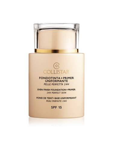 Collistar Even Finish Foundation+Primer 24h Perfect Skin фон дьо тен и основа SPF 15 цвят 2 Cameo 35 мл.