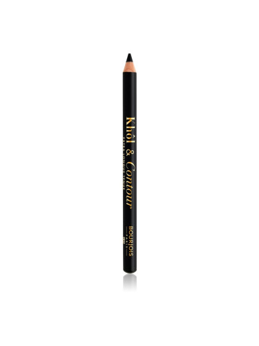 Bourjois Khôl & Contour Extra Longue Tenue дълготраен молив за очи цвят 002 Ultra Black 1.2 гр.