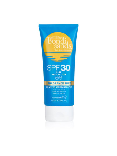 Bondi Sands SPF 30 Fragrance Free слънцезащитен лосион за тяло SPF 30 без парфюм 150 мл.