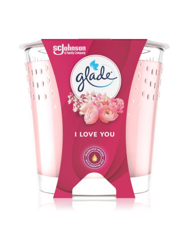 GLADE Romantic I Love You ароматна свещ 129 гр.