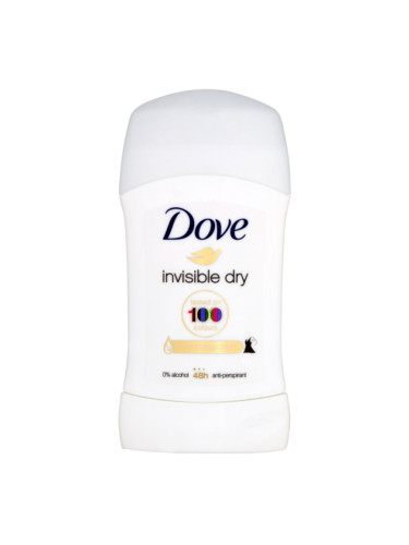 Dove Invisible Dry Antiperspirant твърд антиперспирант против бели петна 48 часа 40 мл.