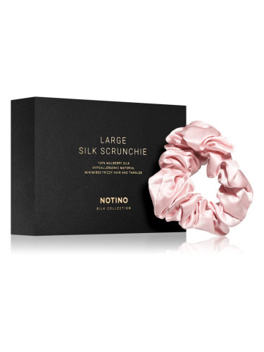 Notino Silk Collection Large scrunchie копринен ластик за коса Pink 1 бр.