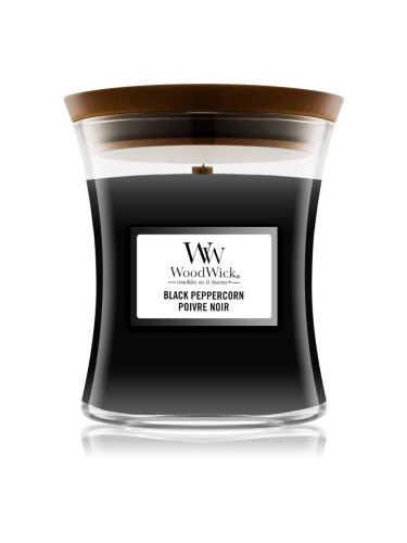 Woodwick Black Peppercorn ароматна свещ  с дървен фитил 275 гр.