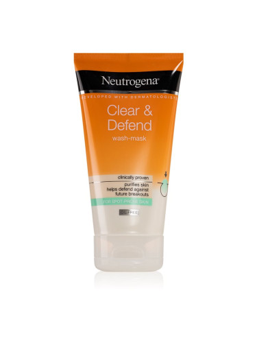 Neutrogena Clear & Defend почистваща маска и гел 2в1 150 мл.