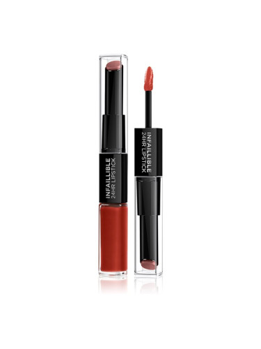 L’Oréal Paris Infallible 24H дълготрайно червило и гланц за устни 2 в 1 цвят 501 Timeless Red 5,7 гр.
