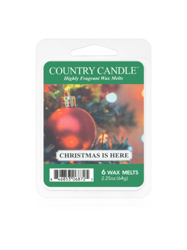 Country Candle Christmas Is Here восък за арома-лампа 64 гр.