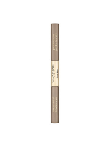 Clarins Brow Duo комплект за подстригване на вежди за фиксиране и оформяне цвят 01 - Tawny Blond 2,8 гр.