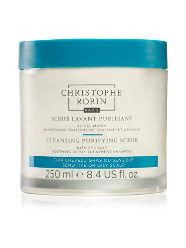 Christophe Robin Cleansing Purifying Scrub with Sea Salt почистващ шампоан с пилинг ефект 250 мл.