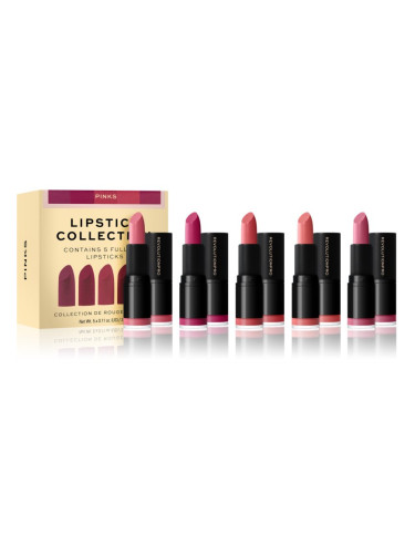 Revolution PRO Lipstick Collection комплект червила цвят Pinks 5 бр.