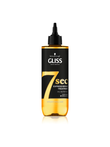 Schwarzkopf Gliss Oil Nutritive възстановителна грижа за слаба, изтощена коса 200 мл.
