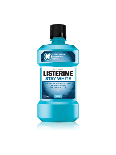 Listerine Stay White вода за уста с избелващ ефект вкус Arctic Mint  250 мл.
