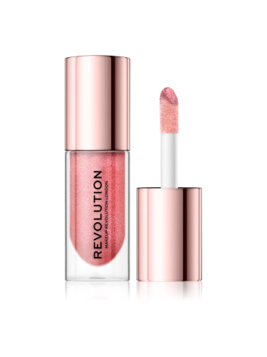 Makeup Revolution Shimmer Bomb блясък за устни с блестящи частици цвят Distortion 4.6 мл.