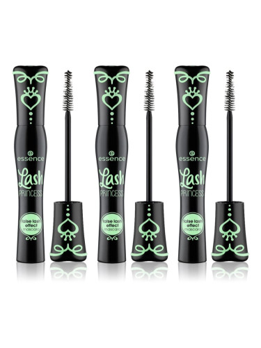 essence Lash PRINCESS спирала за ефект на изкуствени мигли 3 x 12 ml(изгодна опаковка)