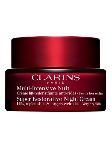 Clarins Super Restorative Night Cream нощен крем за суха или много суха кожа 50 мл.