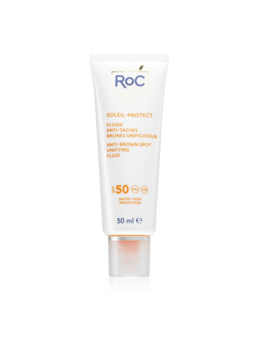 RoC Soleil Protect Anti Brown Spots Unifying Fluid лек защитен флуид против тъмни петна SPF 50 50 мл.