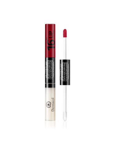 Dermacol 16H Lip Colour дълготране двуфазен цвят и гланц за устни цвят 08 4.8 гр.