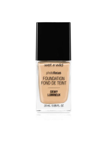 Wet n Wild PhotoFocus лек хидратиращ фон дьо тен за озаряване на лицето цвят Soft Beige 28 мл.