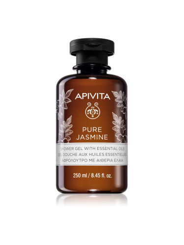 Apivita Pure Jasmine Shower Gel хидратиращ душ гел с есенциални масла 250 мл.