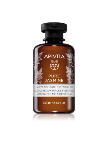 Apivita Pure Jasmine Shower Gel хидратиращ душ гел с есенциални масла 250 мл.