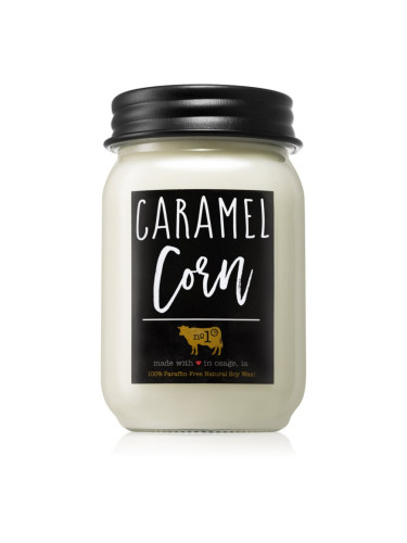 Milkhouse Candle Co. Farmhouse Caramel Corn ароматна свещ Mason Jar 368 гр.