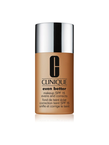 Clinique Even Better™ Makeup SPF 15 Evens and Corrects коригиращ фон дьо тен SPF 15 цвят WN 120 Pecan 30 мл.