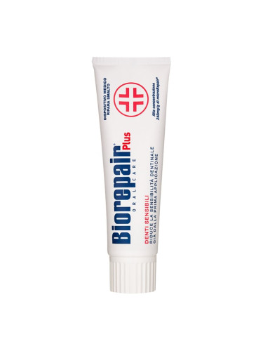 Biorepair Plus Sensitive Teeth биоактивна паста за намаляване чувствителността на зъби и възстановяване на зъбни емайл 75 мл.