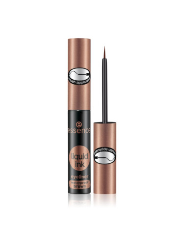 Essence Liquid Ink очна линия цвят 02 Ash Brown 3 мл.