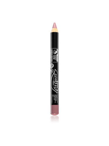 puroBIO Cosmetics Pencil Lipstick многофункционални молив за очи, устните и скули цвят 24 Pink Rossetto 2,3 гр.