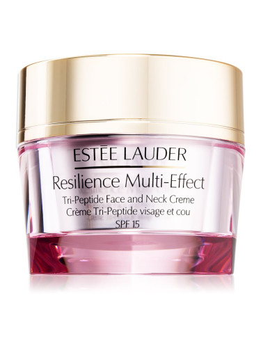 Estée Lauder Resilience Multi-Effect Tri-Peptide Face and Neck Creme SPF 15 интензивно подхранващ крем за нормална към смесена кожа SPF 15 50 мл.