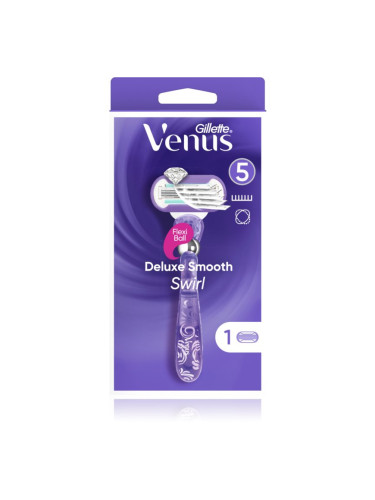 Gillette Venus Deluxe Smooth Swirl самобръсначка + резервни остриета 1 бр.