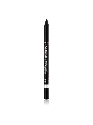 Rimmel ScandalEyes Waterproof Kohl Kajal водоустойчив молив за очи цвят 001 Black 1,3 гр.