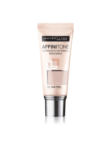 MAYBELLINE NEW YORK Affinitone хидратиращ фон дьо тен цвят 16 Vanilla Rose 30 мл.