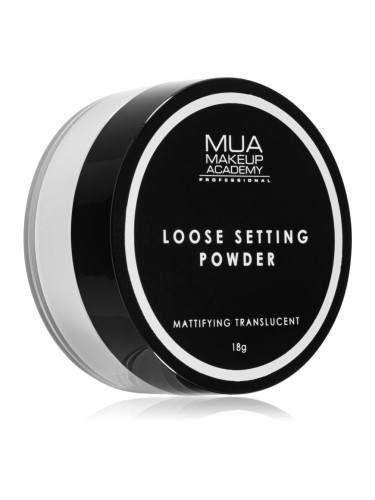MUA Makeup Academy Matte прозрачна насипна пудра за матиране 16 гр.