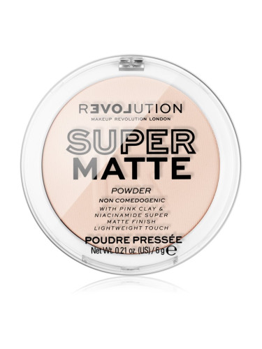 Revolution Relove Super Matte Powder матираща пудра цвят Translucent 6 гр.