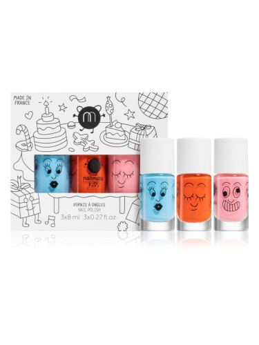 Nailmatic Kids комплект лак за нокти Freezy, Dori, Cookie(за деца )
