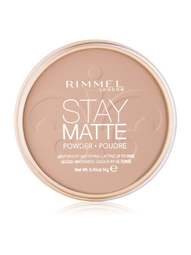 Rimmel Stay Matte пудра цвят 005 Silky Beige 14 гр.