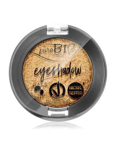 puroBIO Cosmetics Compact Eyeshadows сенки за очи цвят 24 Gold 2,5 гр.