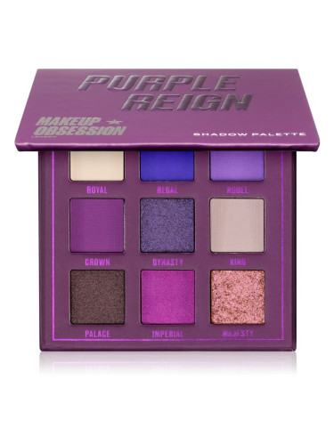 Makeup Obsession Mini Palette палитра сенки за очи цвят Purple Reign 0,38 гр.