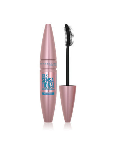 MAYBELLINE NEW YORK Lash Sensational водоустойчива спирала за удължаване, извиване на миглите и придаване на обем цвят Black 9.4 мл.