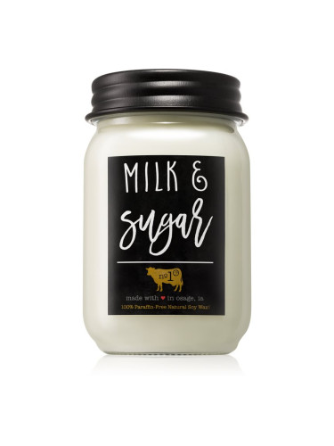 Milkhouse Candle Co. Farmhouse Milk & Sugar ароматна свещ Mason Jar 368 гр.