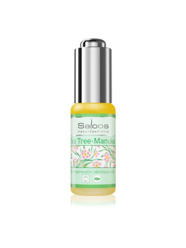 Saloos Bio Skin Oils Tea Tree & Manuka успокояващо и регенериращо масло за кожа с акне 20 мл.
