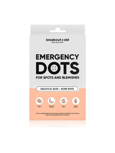 My White Secret Breakout + Aid Emergency Dots локална грижа против акне на лицето, деколтето и гърба