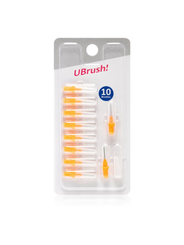 Herbadent UBrush! резервни четки за междузъбно пространство 0,8 mm Orange 10 бр.