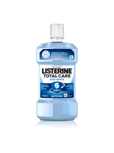 Listerine Stay White вода за уста с избелващ ефект вкус Arctic Mint 500 мл.