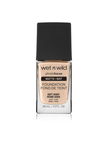 Wet n Wild PhotoFocus матиращ флуид фон дьо тен цвят Soft Ivory 30 мл.